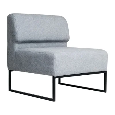 Modular unit of the sofa Lounge with a back, upholstery La Manche Light Gray